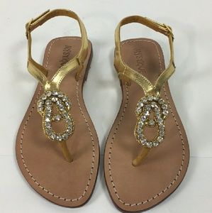 MYSTIQUE Jeweled Sandals Size 9 BRAND NEW